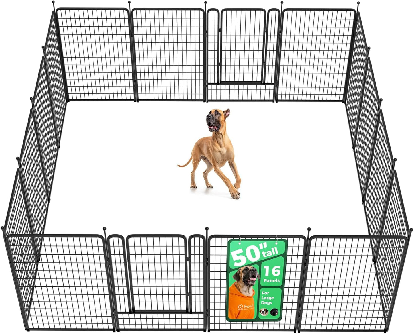 FXW Rollick Unleashed Dog Playpen for Large Dogs, 50 inch