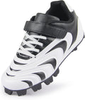 Kids Baseball Cleats with Elastic Laces and Velcro - Lightweight Grip