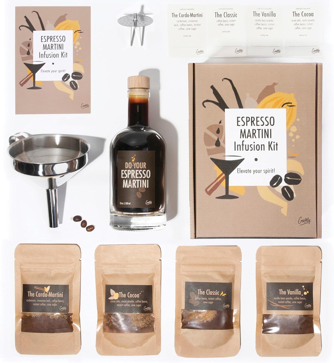 Craftly Espresso Martini Kit | Homemade Cocktail Bliss