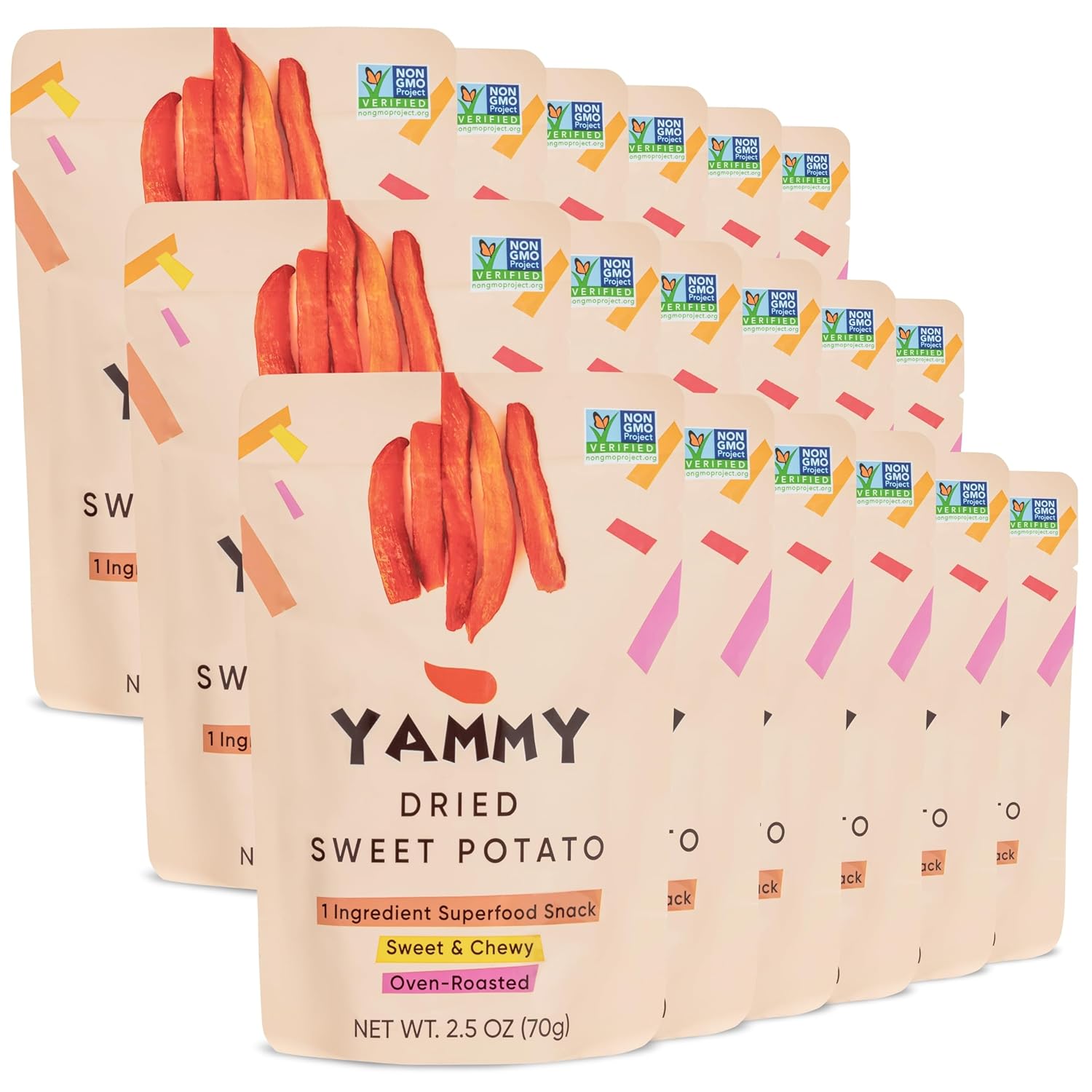 Yammy Dried Sweet Potato Sticks - Healthy Vegan Snack Option
