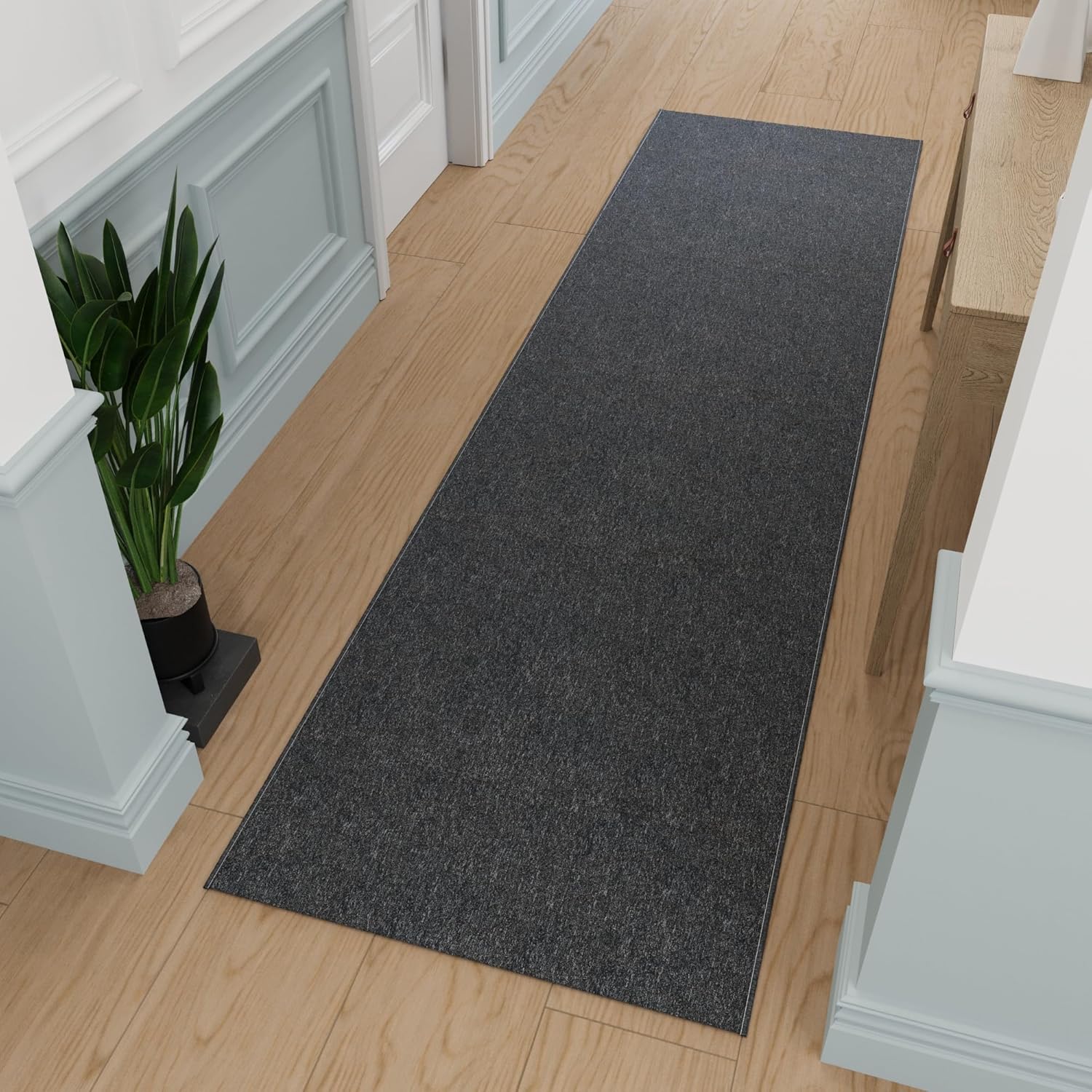 Ottomanson Ultra-Thin Hallway Runner Rug for High-Traffic Areas
