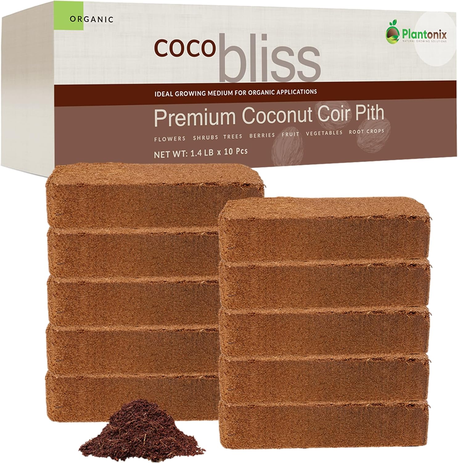 Coco Coir 650gm Bricks for Organic Gardening and Potting Mix