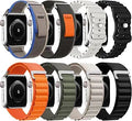 8 Pack Bands Compatible with Apple Watch - Alpine Trail Ocean Set