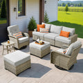 Outdoor Sectional Patio Furniture Set 8-Piece - Deep Comfort