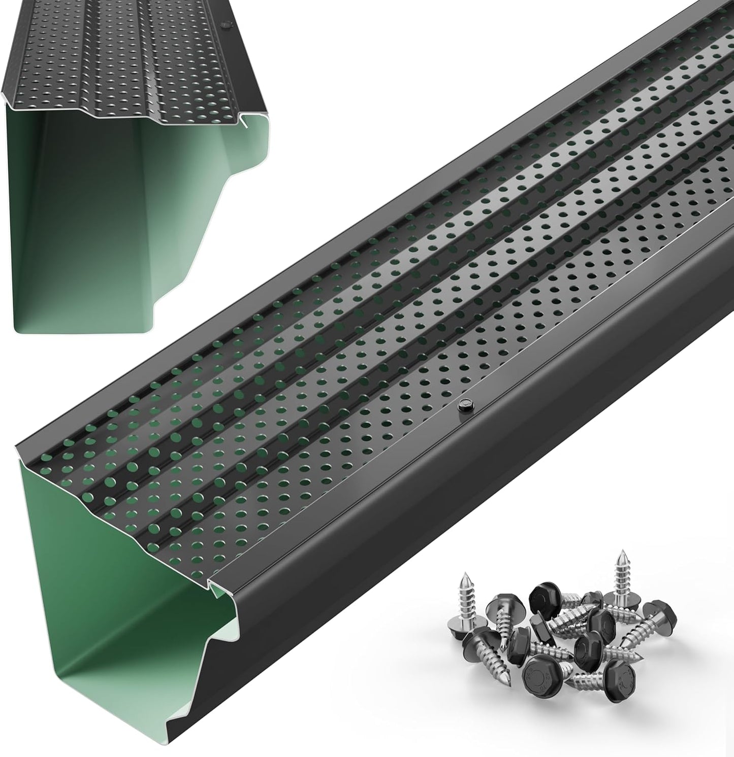 5 Inch Gutter Guards Leaf Protection for All Gutter Types