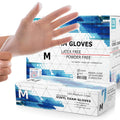 Powder Free Disposable Gloves Medium 1000 Count - Extra Strong 4 Mil