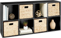 8-Cube Storage Organizer Black with 11in Shelf Openings - Customizable