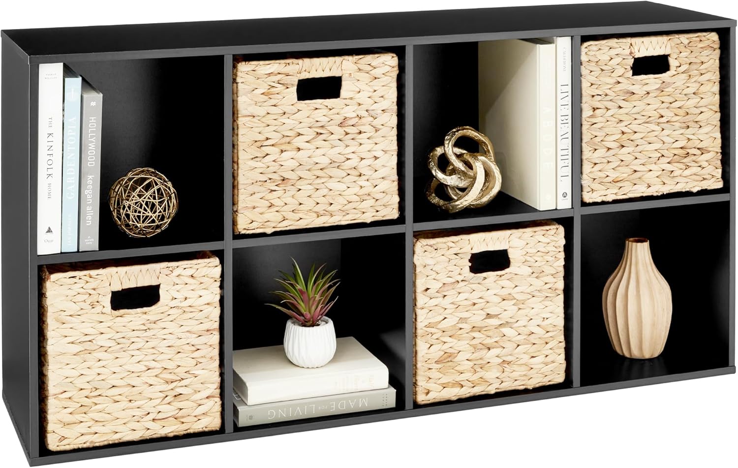 8-Cube Storage Organizer for Home, Customizable Display Shelf