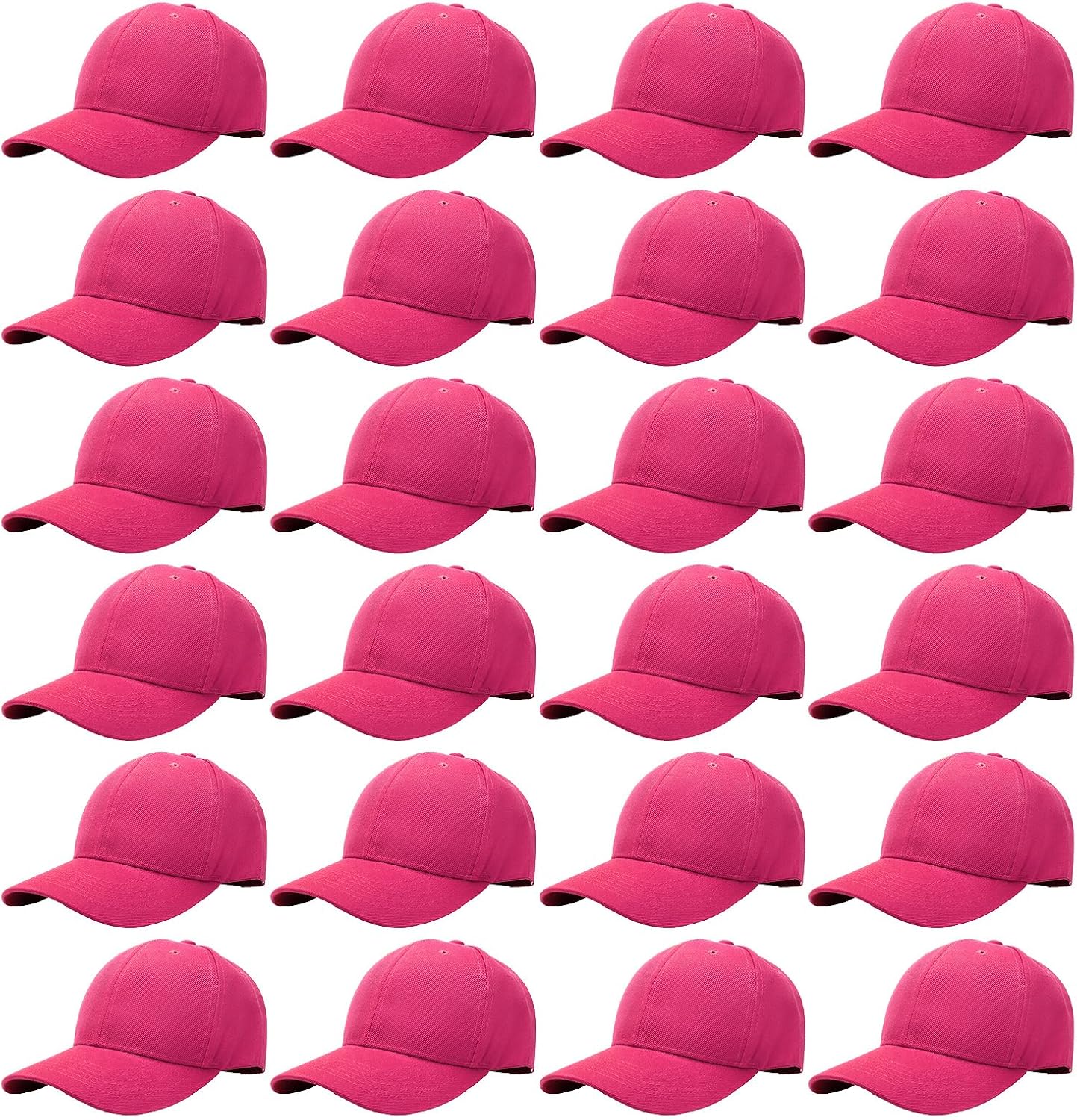 Unisex Baseball Cap Bulk Wholesale - Adjustable Plain Hat Pack