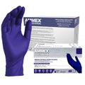 Ammex Indigo Nitrile Disposable Exam Gloves 3 Mil - Reliable