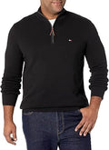 Men's Quarter Zip Cotton Pullover Sweater - Tommy Hilfiger