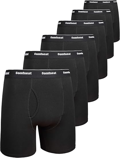 Comfneat Men's Boxer Briefs Cotton Spandex for Ultimate Comfort