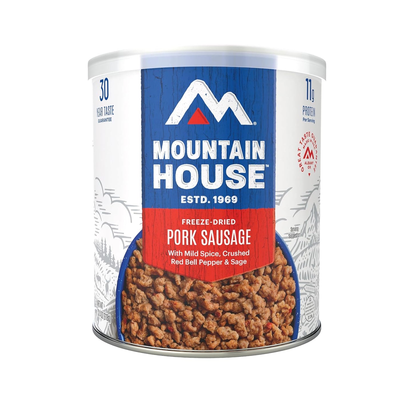Mountain House Pork Sausage Freeze-Dried Food for Camping