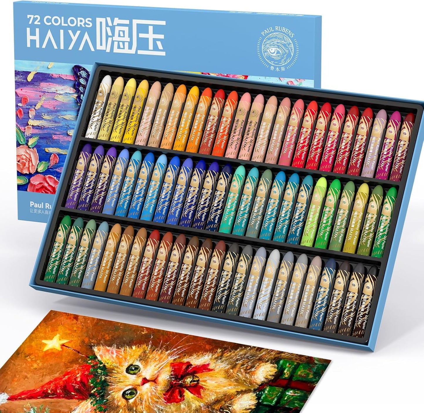 Paul Rubens Oil Pastels Set - 72 Vibrant Colors for Artists