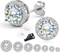 Jewelry Moissanite Stud Earrings S925 Sterling Silver - Bright Sparkle