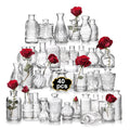 Glass Bud Vase Set 40PCS Clear Small Flower Vases - Vintage