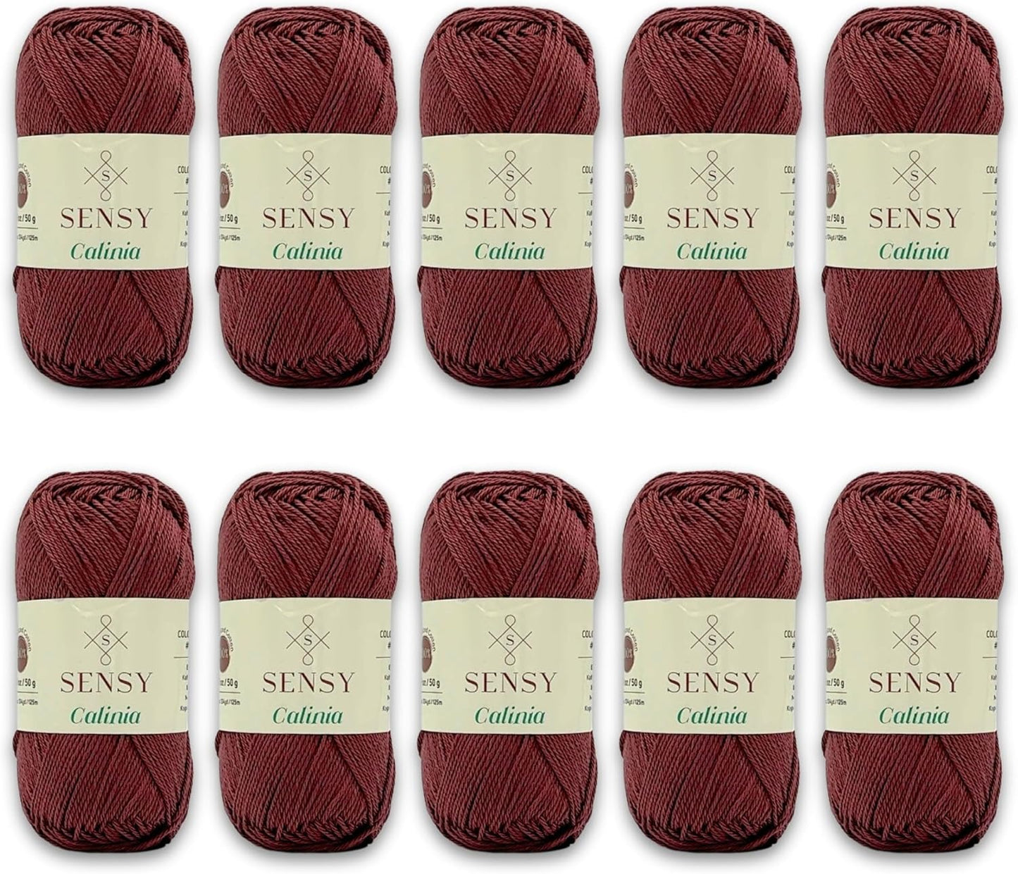 10 Skeins of Mercerized Giza Cotton Yarn for Amigurumi Projects