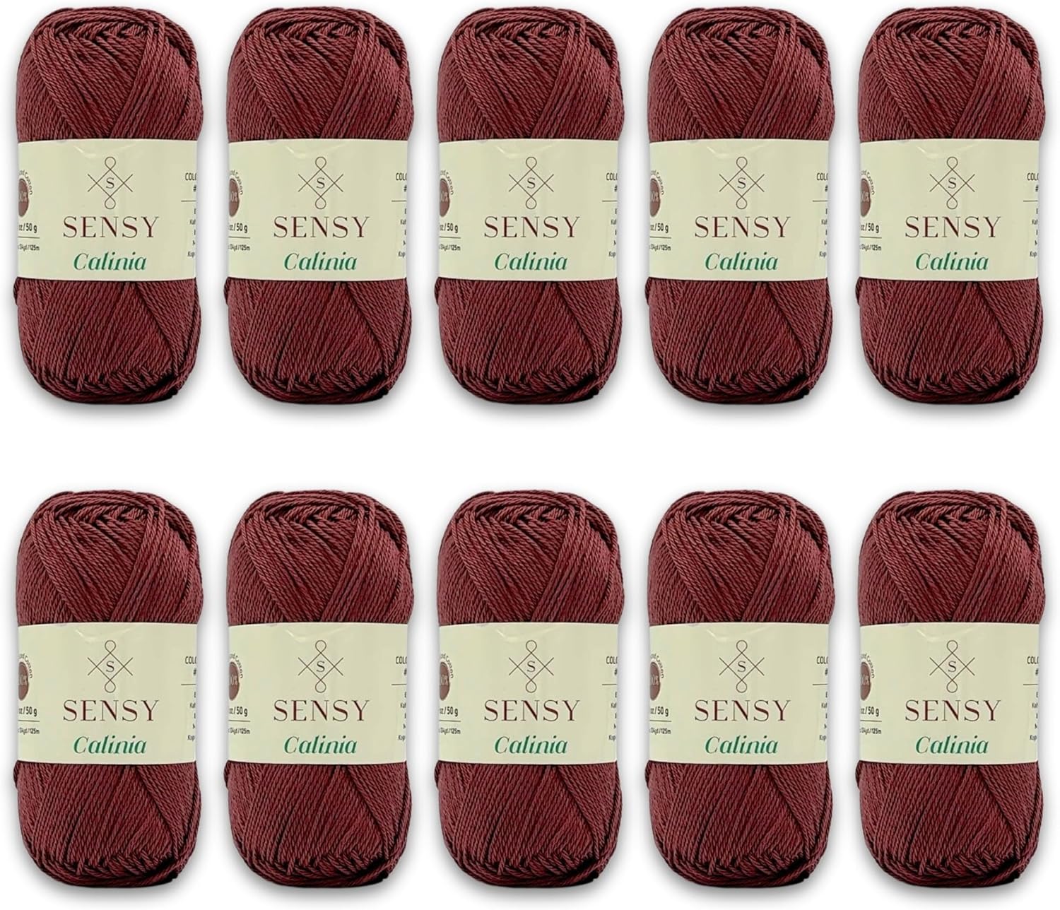 10 Skeins of Mercerized Giza Cotton Yarn for Amigurumi Projects
