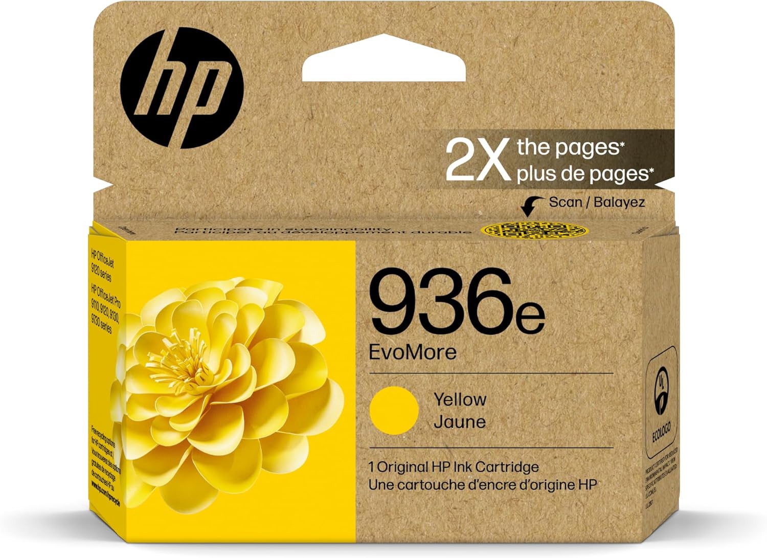 HP 936e EvoMore High Yield Yellow Ink Cartridge for OfficeJet
