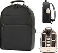 Camera Backpack Classic PU Leather 20L with 15 in Laptop Compartment