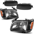 oEdRo Headlight Assembly Compatible with 2001-2004 Tacoma - Clear Lens