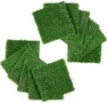 XLX TURF Square Artificial Grass Placemats for Party Decor