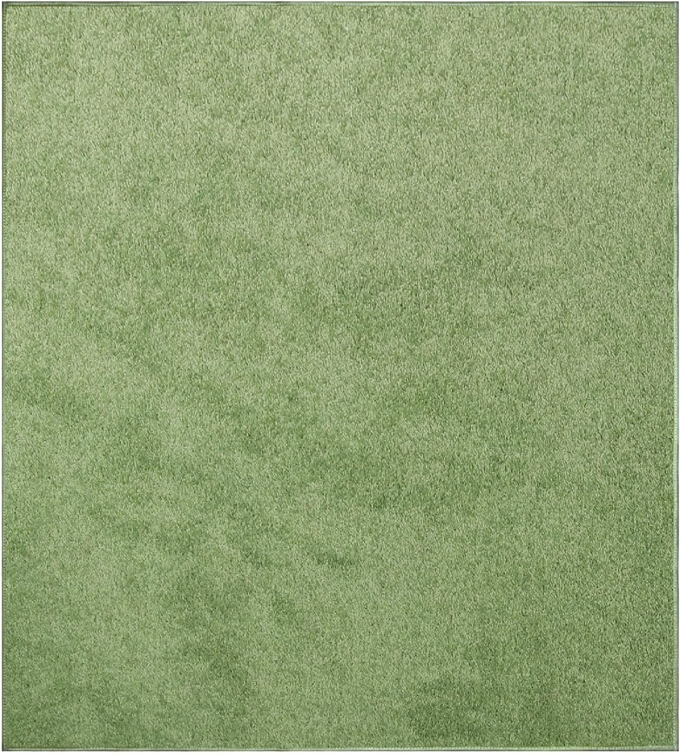 Lime Green Area Rug for Pets and Kids - Soft and Stylish