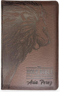 Personalized KJV Deluxe Holy Bible Walnut Brown Faux Leather - Gift