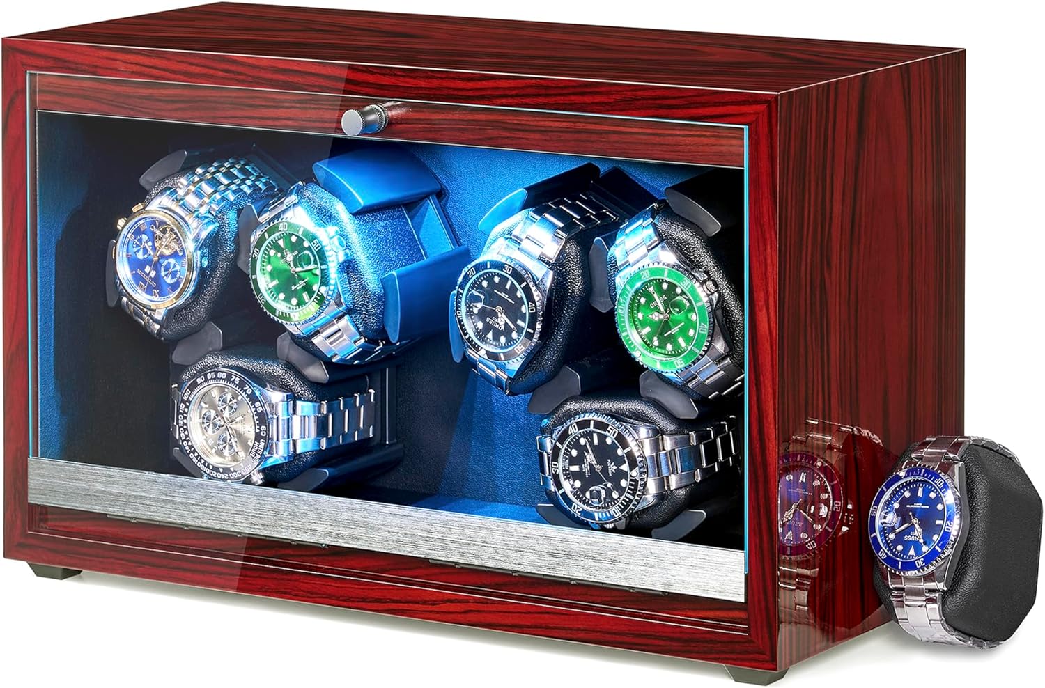 6 Watch Rotator with LED & Super Quiet Motor
