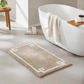 Madison Park Evan 100% Cotton Bathroom Rug with Non Slip Backing