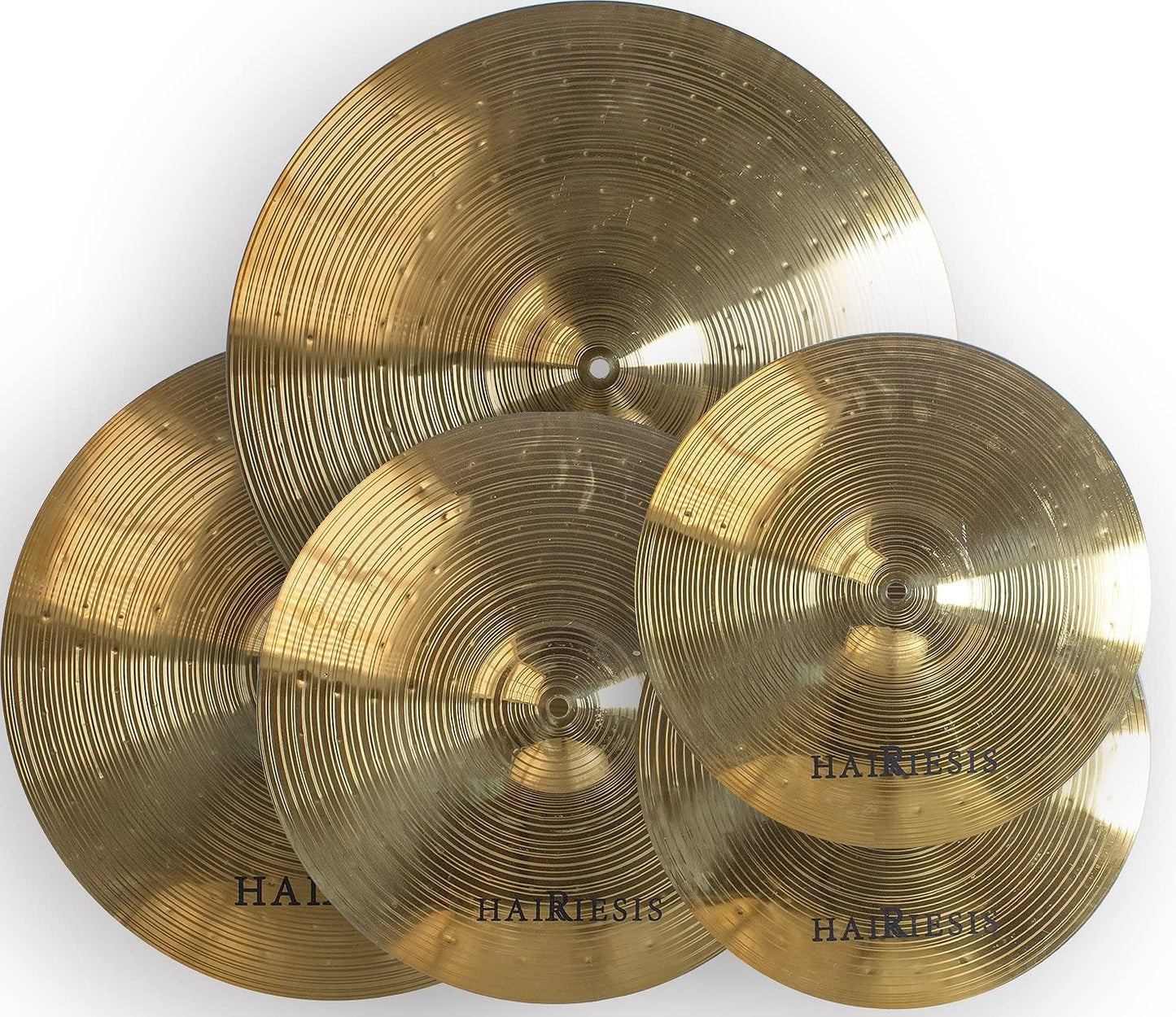 HAIRIESIS Exquisite Alloy Cymbal Set for Drummers - 5 Pieces