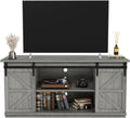 JUMMICO TV Stand for 65 Inch TV with Storage and Barn Doors