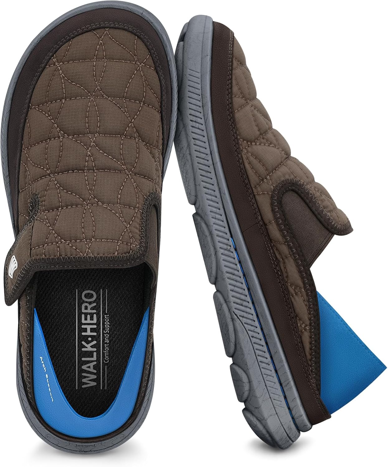 Mens Slippers for Plantar Fasciitis with Arch Support Design