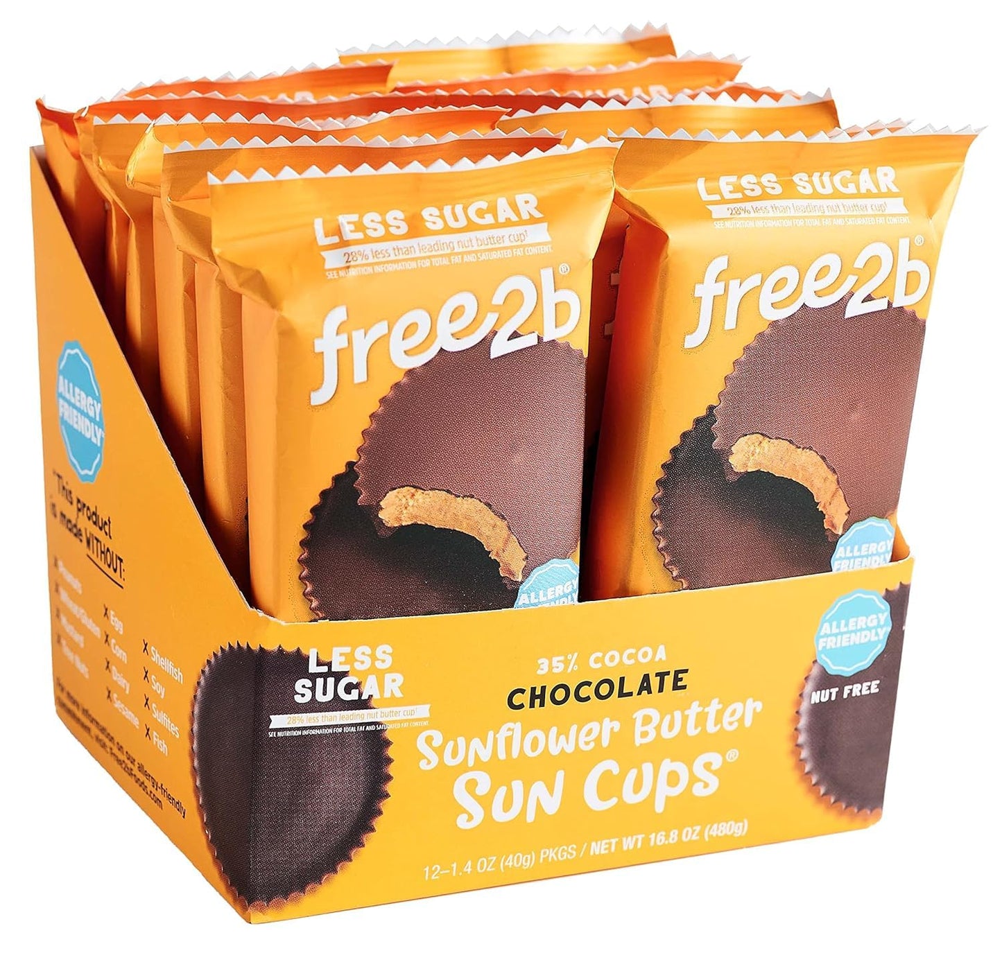 Free2b Sunflower Butter Sun Cups - Allergy Friendly Treats