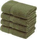Superior Egyptian Cotton Pile Hand Towel Set of 4 - Thick Plush Luxury