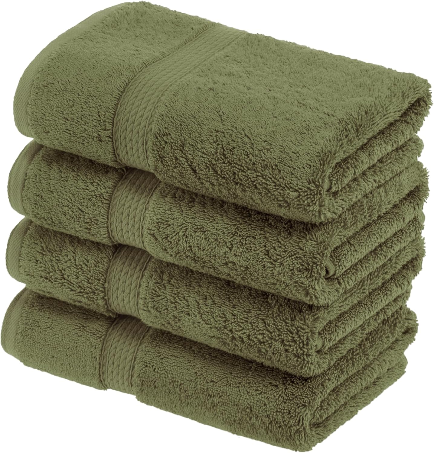 Superior Egyptian Cotton Pile Hand Towel Set of 4 for Luxury