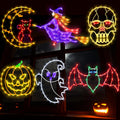 16ft Halloween Window Silhouette Lights 6 Pack - Bold Holiday Glow