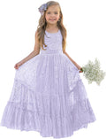 Toddler Lace Flower Girl Dress in Boho Style for Celebrations