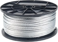 Galvanized Aircraft Cable Wire Rope 3/8 in 7x19 - Heavy Duty 500 ft