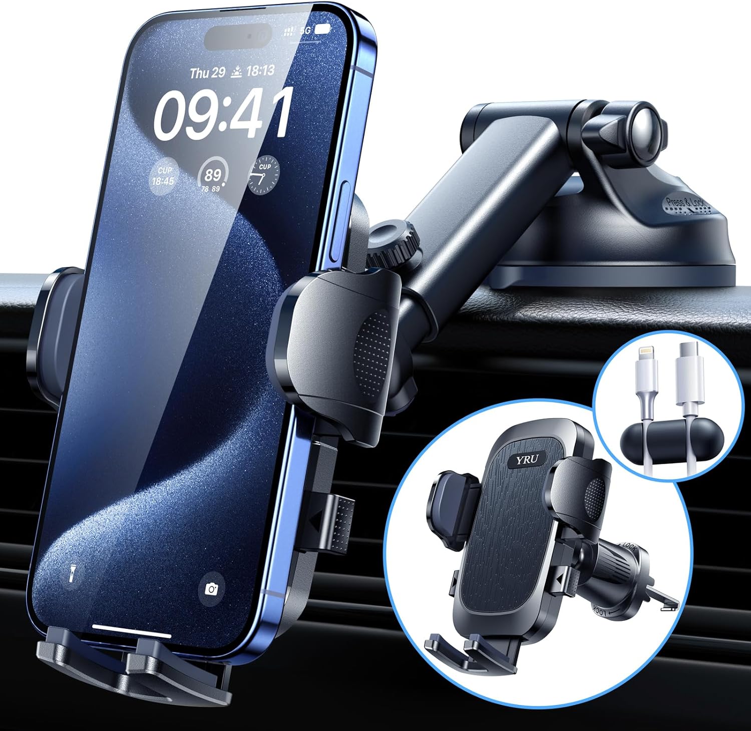 Ultimate 360 Rotatable Car Phone Holder by YRU