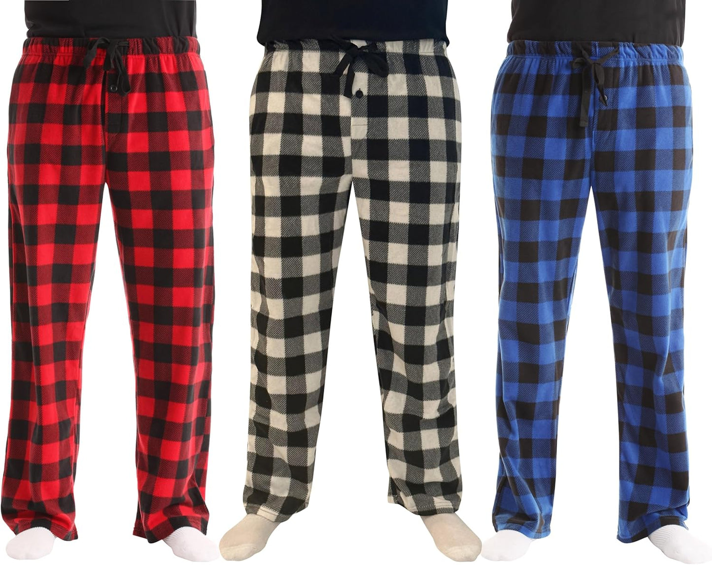 Comfortable Polar Fleece Pajama Pants for Men Sleepwear PJs