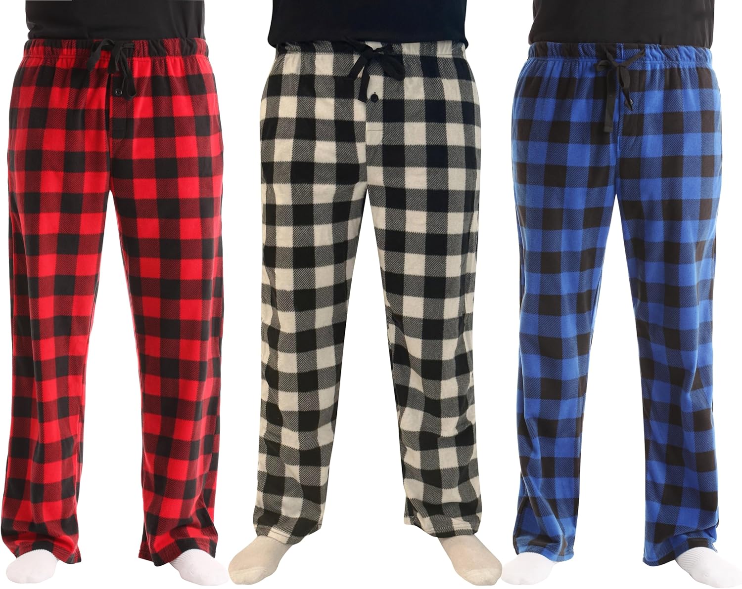 Comfortable Polar Fleece Pajama Pants for Men Sleepwear PJs