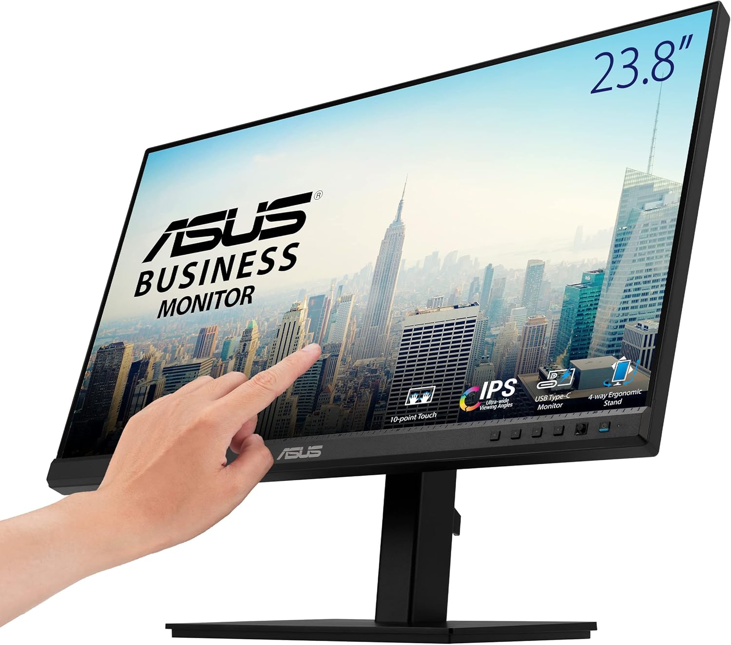 ASUS 24 Inch 1080P Multi-Touch Monitor with Eye Care Features