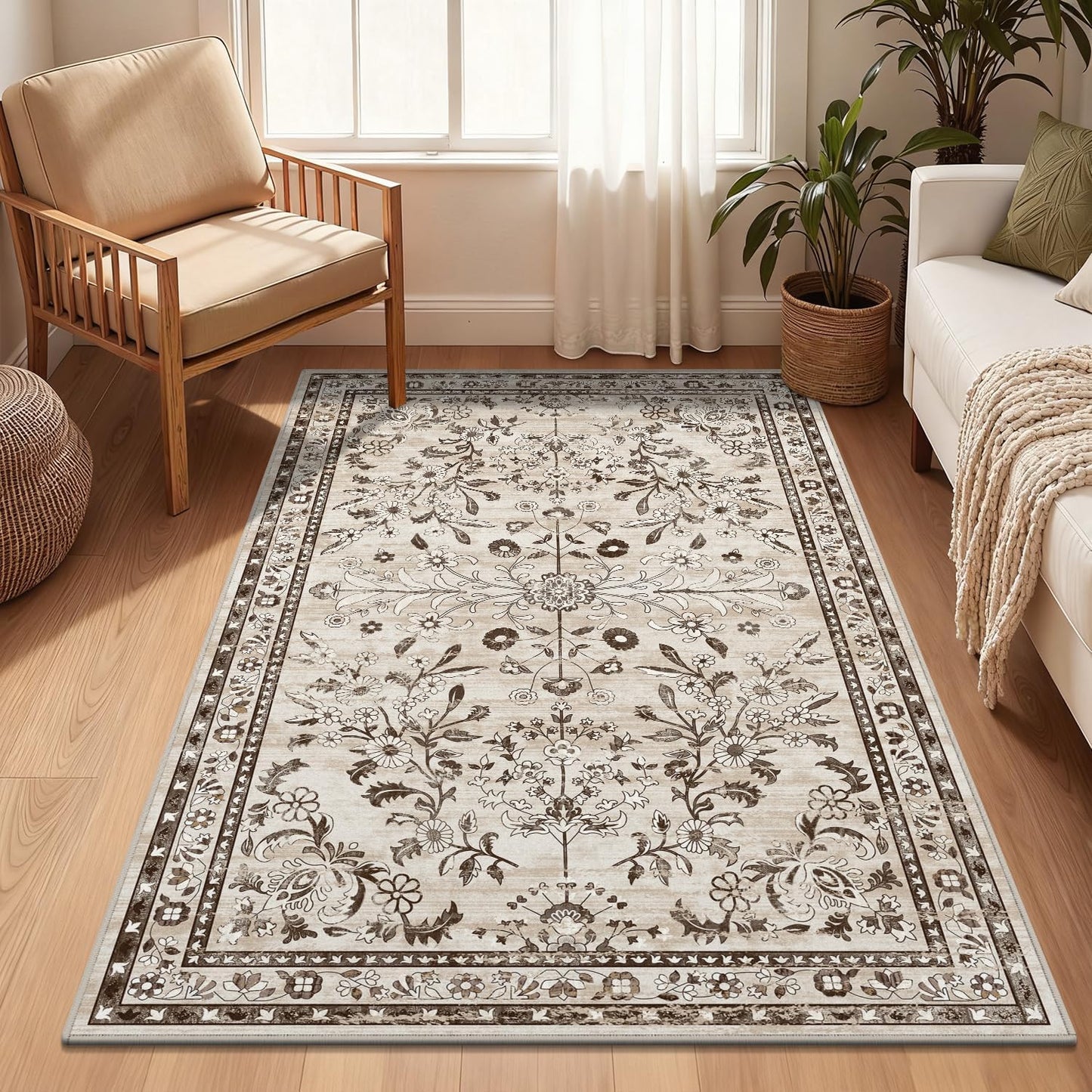 Yamaziot Washable Area Rug 3x5 for Bedroom and Living Room