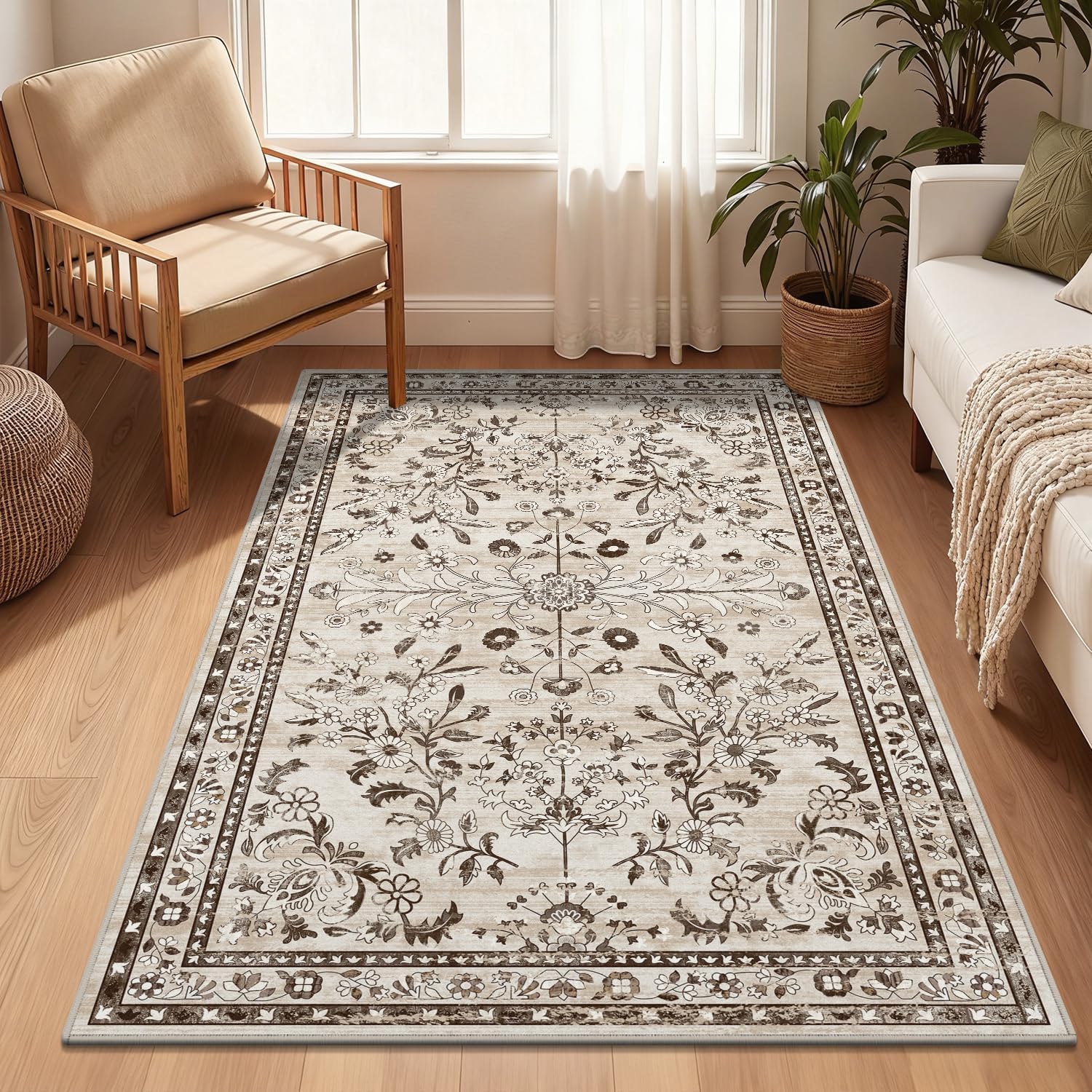 Yamaziot Washable Area Rug 3x5 for Bedroom and Living Room