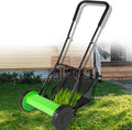 12ft Manual Lawn Mower 5-Blade Reel Mower - Quiet, Low-Maintenance