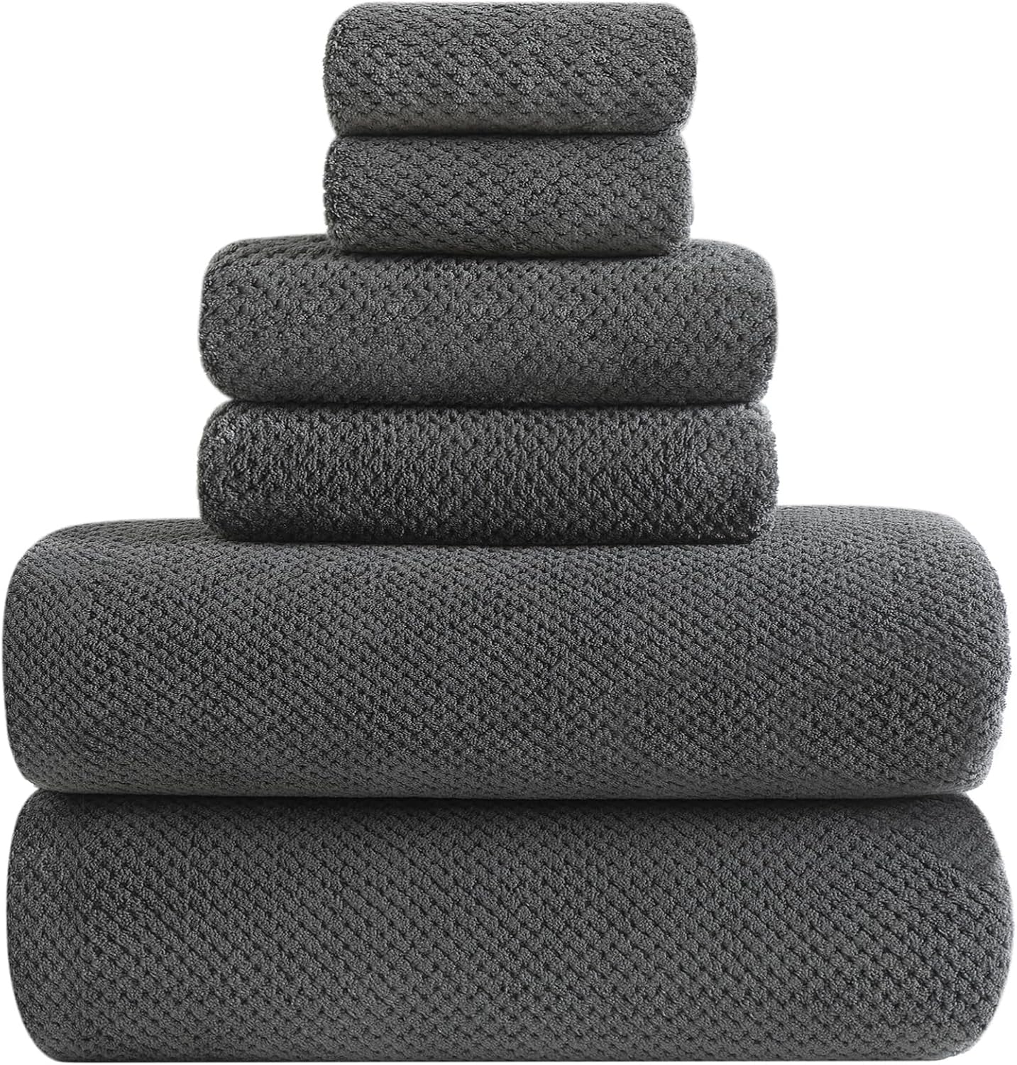 Extra Large Bath Towels Set of 6 Quick Dry Microfiber Towels