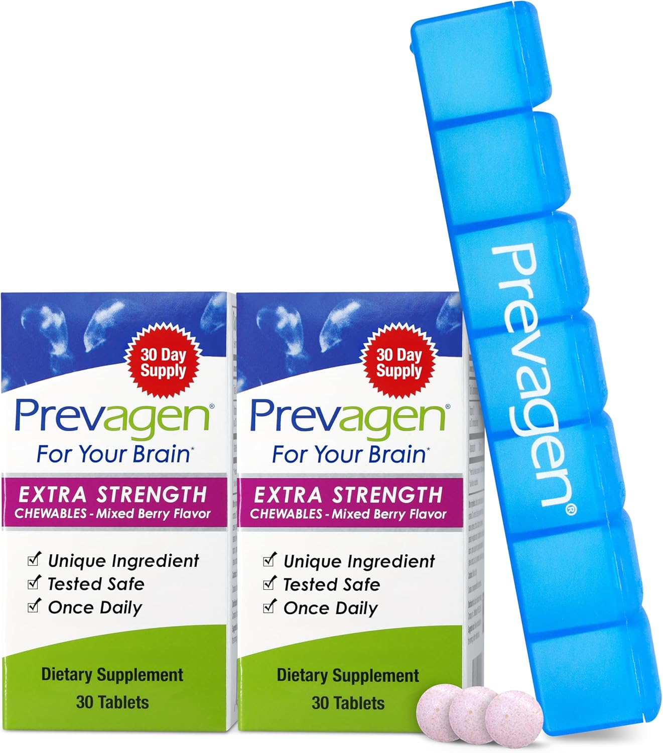 Prevagen Extra Strength Mixed Berry Chewables for Brain Health