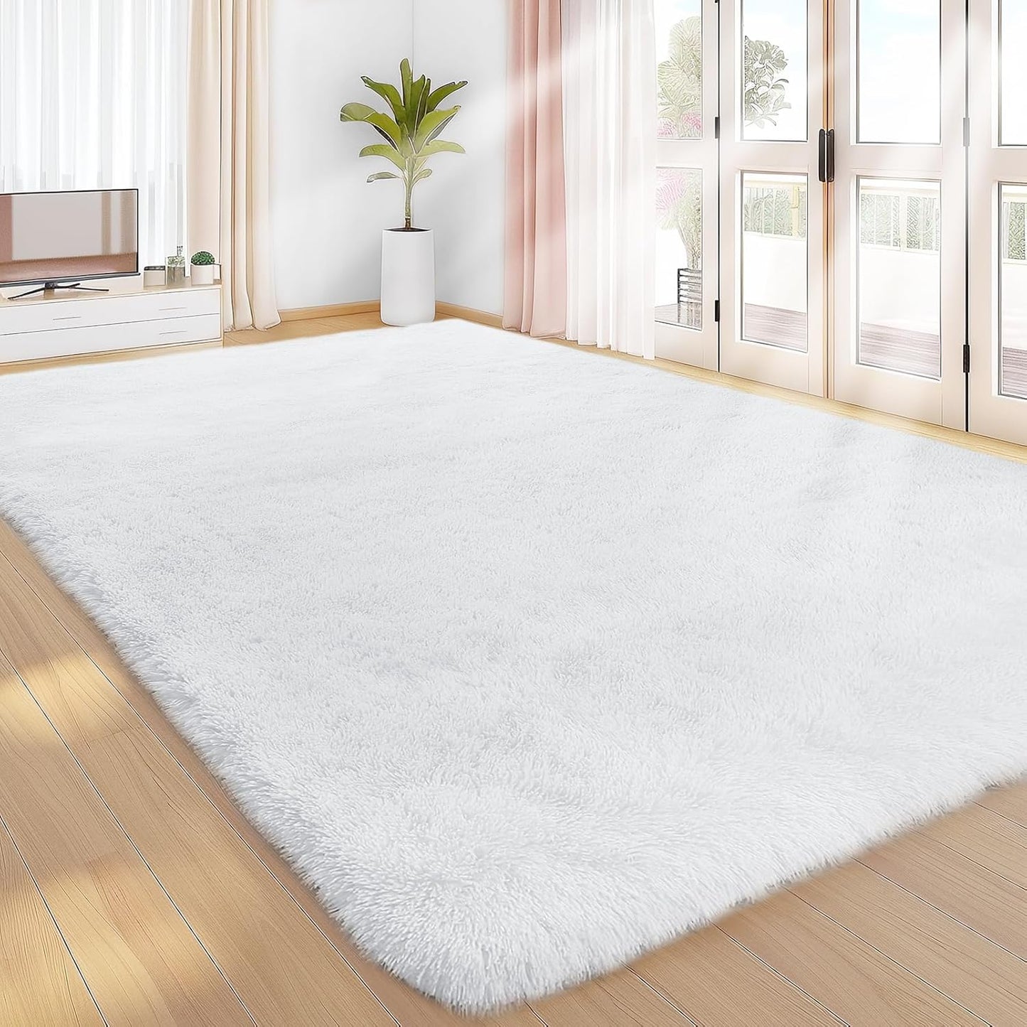 Sour Lemon 8x10 Area Rugs for Bedroom and Living Room Decor