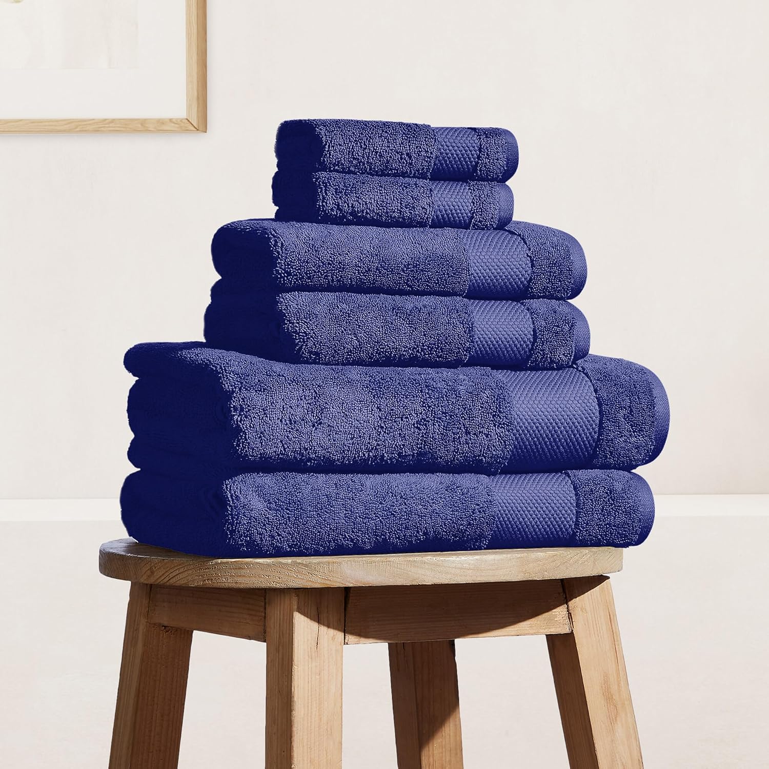 Organic Cotton Bath Towel Set - 700 GSM Plush 6-Piece Set